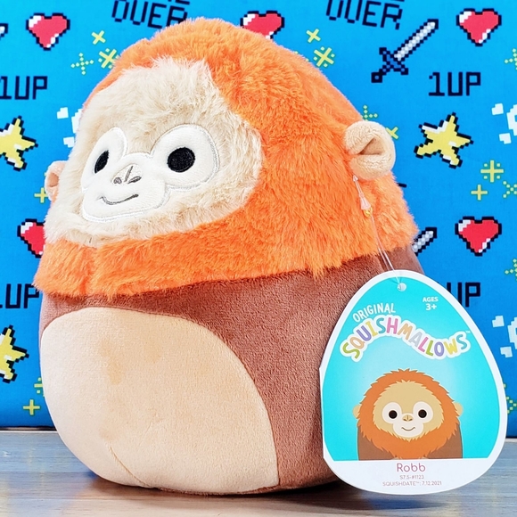Squishmallow Robb the Orange Orangutan 7.5" UltraSoft Stuffed Plush Toy NWT - Picture 6 of 12